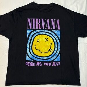 Nirvana Black Graphic T-Shirt 1X